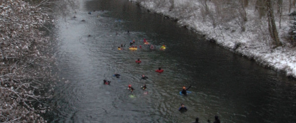 Neckarabschwimmen der T&uuml;binger Feuerwehr (Quelle: RIK)