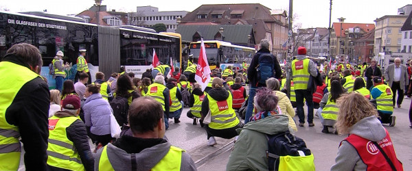 Warnstreik im öffentlichen Dienst, Tübingen (Quelle: RIK)