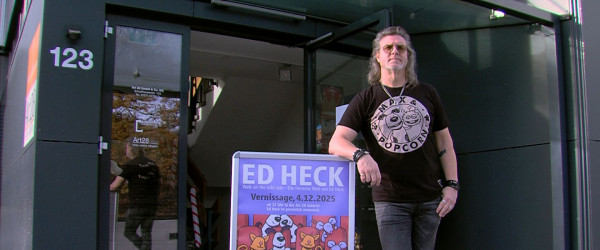 Ed Heck vor seiner Ausstellung (Quelle: RIK)