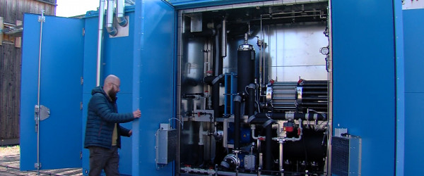 Die Wasserstoffanlage an der Hochschule f&uuml;r Forstwirtschaft (Quelle: RIK)